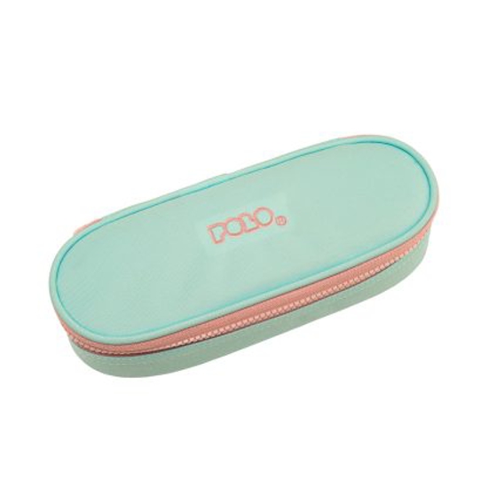 Picture of PENCIL CASE POLO BOX OVAL TWO COLOR LIGHT BLUE/PINK 2024 937003-5639
