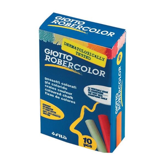 Picture of CHALK COLORANT 10P. PLASTIC GIOTTO IN A BOX