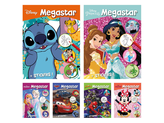 Picture of PAINTING BOOK HEROES DISNEY MEGACOLOR A4 128 PAGES COLORING PAGES-STICKERS