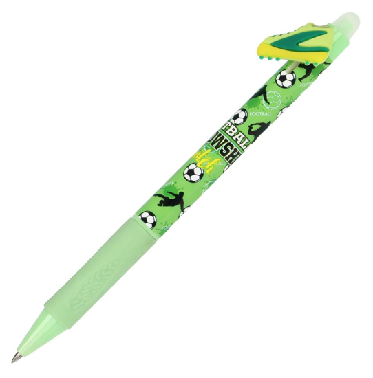 Picture of PEN GEL WITH BUTTON MAGIXX FUN SPORTS FOOTBALL SHOE WITH BLUE ERASABLE INK ONLINE