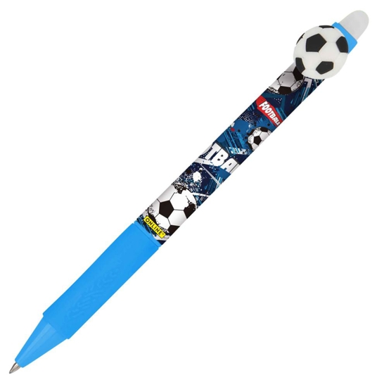 Picture of PEN GEL WITH BUTTON MAGIXX FUN SPORTS FOOTBALL WITH BLUE ERASABLE INK ONLINE