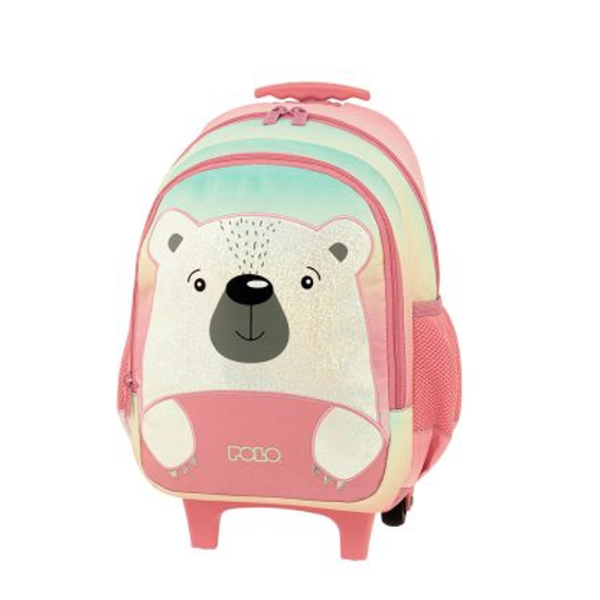 Picture of TROLLEY KINDERGARTEN POLO JUNIOR FRENZI PINK BEAR 901051-8299