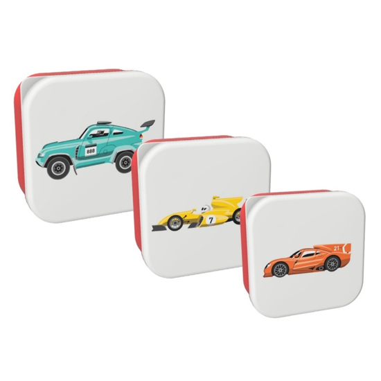 Picture of FOOD CONTAINER I DRINK ID2214 CARS SNACK SET 3PCS