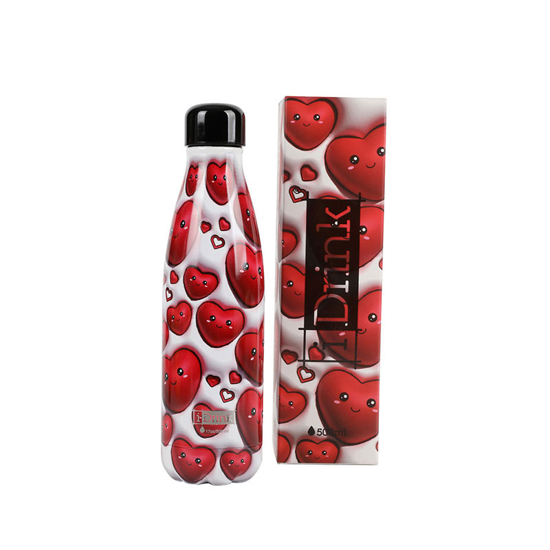 Εικόνα της ΠΑΓΟΥΡΙ I DRINK ID0456 THERM BOTTLE 500ML 3D HEART