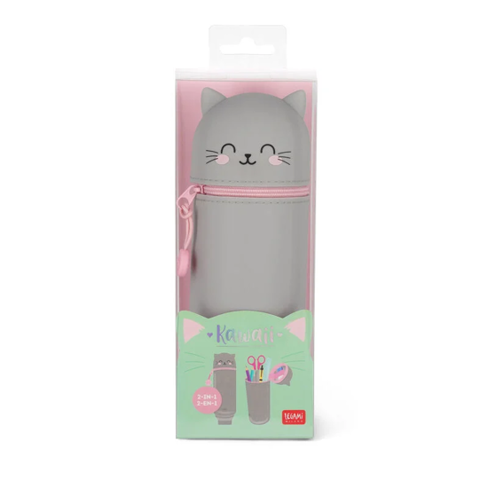 Picture of CASE - PENCIL CASE 2 IN 1 SILICONE KITTY LEGAMI