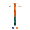 Picture of Pen Two Colour Ballpoint Tiger - Click&Clack Legami