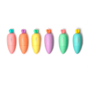 Picture of Set of 6 mini carrot-shaped highlighters - Carrate Team