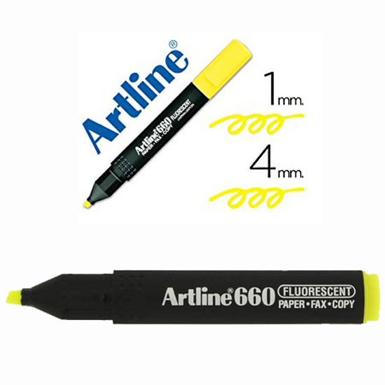 Picture of UNDERLINE MARKER ARTLINE EK-660 YELLOW