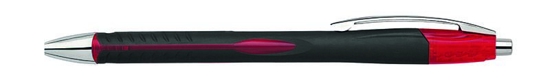 Picture of Pen UNIMAX AEROGRIP STEEL 1,0mm ballpoint with button Red