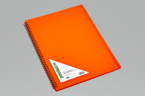 Picture of Supple Spiral PP Premium 60 sheets A4 Orange