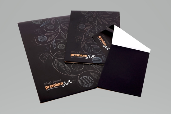 Picture of Drawing Pad with Black Paper 140gsm Premium Art A5 20sh