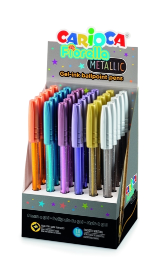 Picture of Pen Carioca Fiorella Metallic with metallic ink in 6 shades