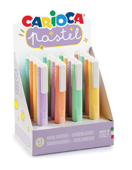 Picture of UNDERLINE MARKER CARIOCA 6 PASTEL COLORS 4.5MM