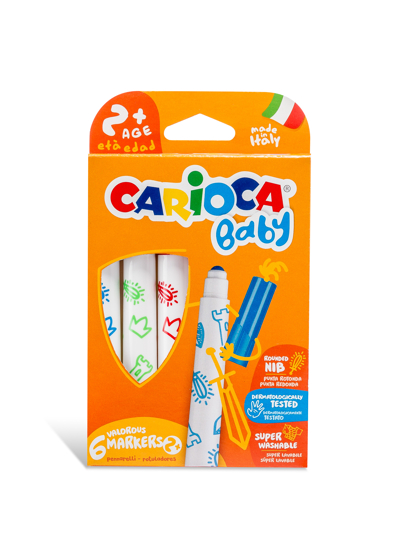 Picture of Markers Baby 2+ 6 pcs Carioca