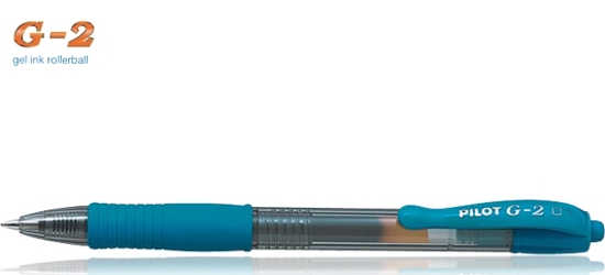 Picture of PILOT PEN G-2 0.7 LIGHT BLUE/TURQUOISE