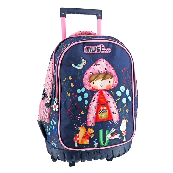 Picture of School Backpack Trolley Primary School Hello Rain Must 3 Cases