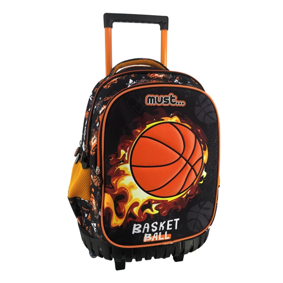 Picture of School Backpack Trolley Primary School Basketball Must 3 Cases