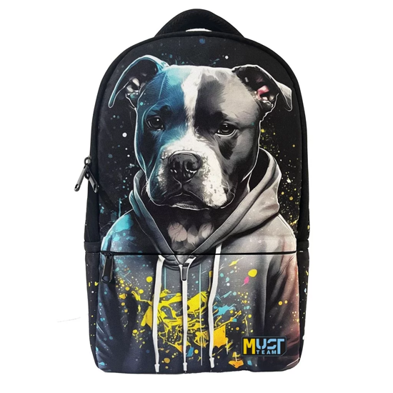 Picture of BACKPACK MUST ART 29X16X45CM 1 CENTRAL CASE COOL DOG