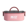 Picture of FOOD CONTAINER 750ML STAINLESS STEEL WITH SPOON 19,5X14X7,6EK MUST 2 COLORS