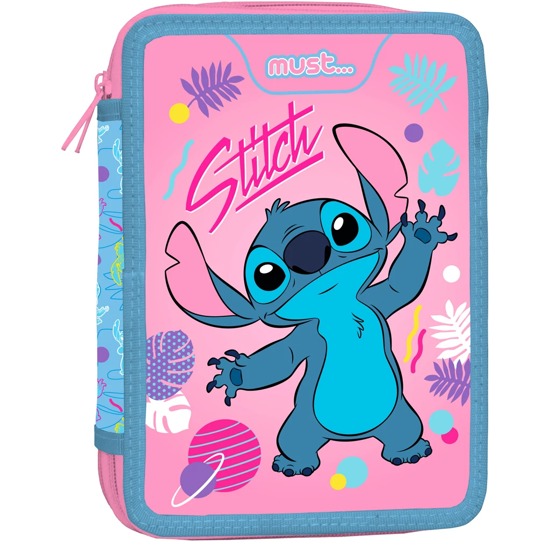 Εικόνα της Σχολική Κασετίνα Διπλή Γεμάτη Disney Stitch Must