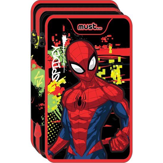 Picture of School Pencil case Triple Full Spiderman Must