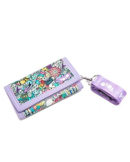 Picture of WALLET WITH STRAP – GRAFFITI PINK YOLO