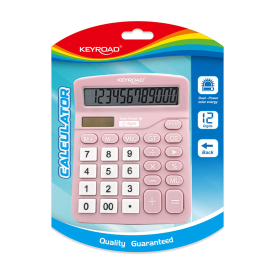 Picture of CALCULATOR KEYROAD 12X14.5 12 DIGITS PINK