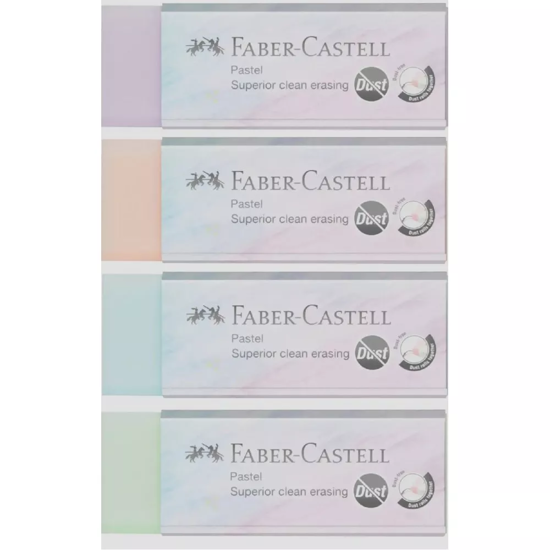 Εικόνα της ΓΟΜΑ FABER PASTEL COLORS DUST FREE 2024