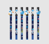 Picture of ERASER GEL PEN BLUE INK 0.5mm SPACE METRON