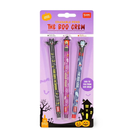 Εικόνα της Σετ 3 στυλο τζελ που σβήνουν Halloween Limited Edition - The Boo Crew Legami