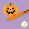 Picture of PEN BALLPOINT WITH LIGHT PUMPKIN - WRITING IS MAGIC LEGAMI