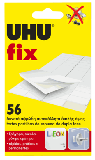 Εικόνα της ΑΥΤΟΚΟΛΛΗΤΑ UHU FIX ΔΙΠΛΗΣ ΟΨΕΩΣ 56τεμ No 33627