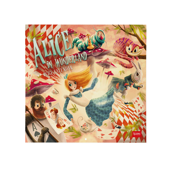 Εικόνα της ΗΜΕΡΟΛΟΓΙΟ ΤΟΙΧΟΥ ALICE IN WONDERLAND 30 x 29 cm 2025 LEGAMI