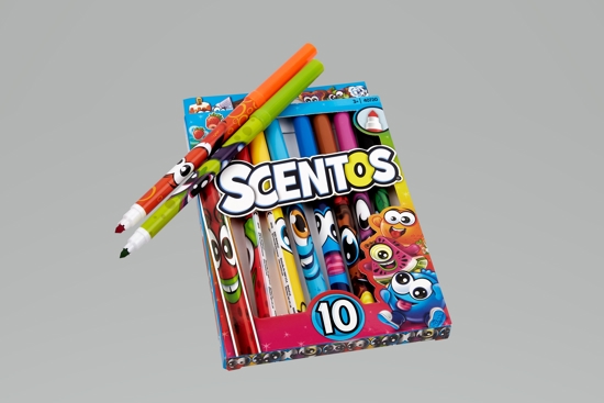 Picture of Μarkers Scentos Fine line Scented with a 4.3mm tip 10 colors