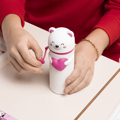 Picture of CASE - PENCIL CASE 2 IN 1 SILICONE ALWAYS IN MY HEART TEDDY BEAR LIMITED EDITION LEGAMI