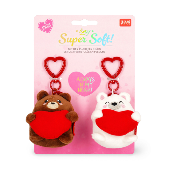 Εικόνα της Mπρελόκ σετ 2τεμ με λούτρινο Teddy Bear Limited edition - Super Soft! - Tiny Legami