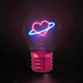 Picture of Lightbulb Shaped Table Lamp Planet Heart - Bulb Fiction Legami