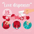 Picture of Mini Eraser Dispenser - Love Dispenser Legami