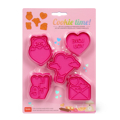 Εικόνα της Set of 5 Cookie Cutters with Stamps Valentine’s Day - Cookie Time! Legami