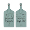 Picture of Set 2pcs Luggage Tags - Let's Get Lost Together Legami