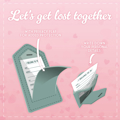 Picture of Set 2pcs Luggage Tags - Let's Get Lost Together Legami