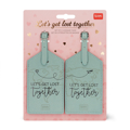 Picture of Set 2pcs Luggage Tags - Let's Get Lost Together Legami