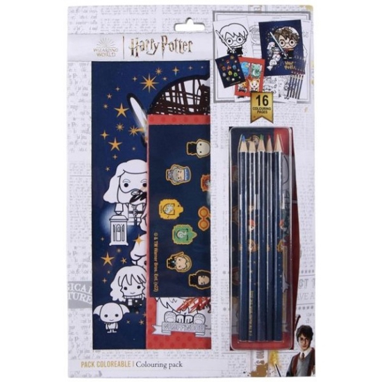 Picture of SET COLOURING 8pcs HARRY POTTER